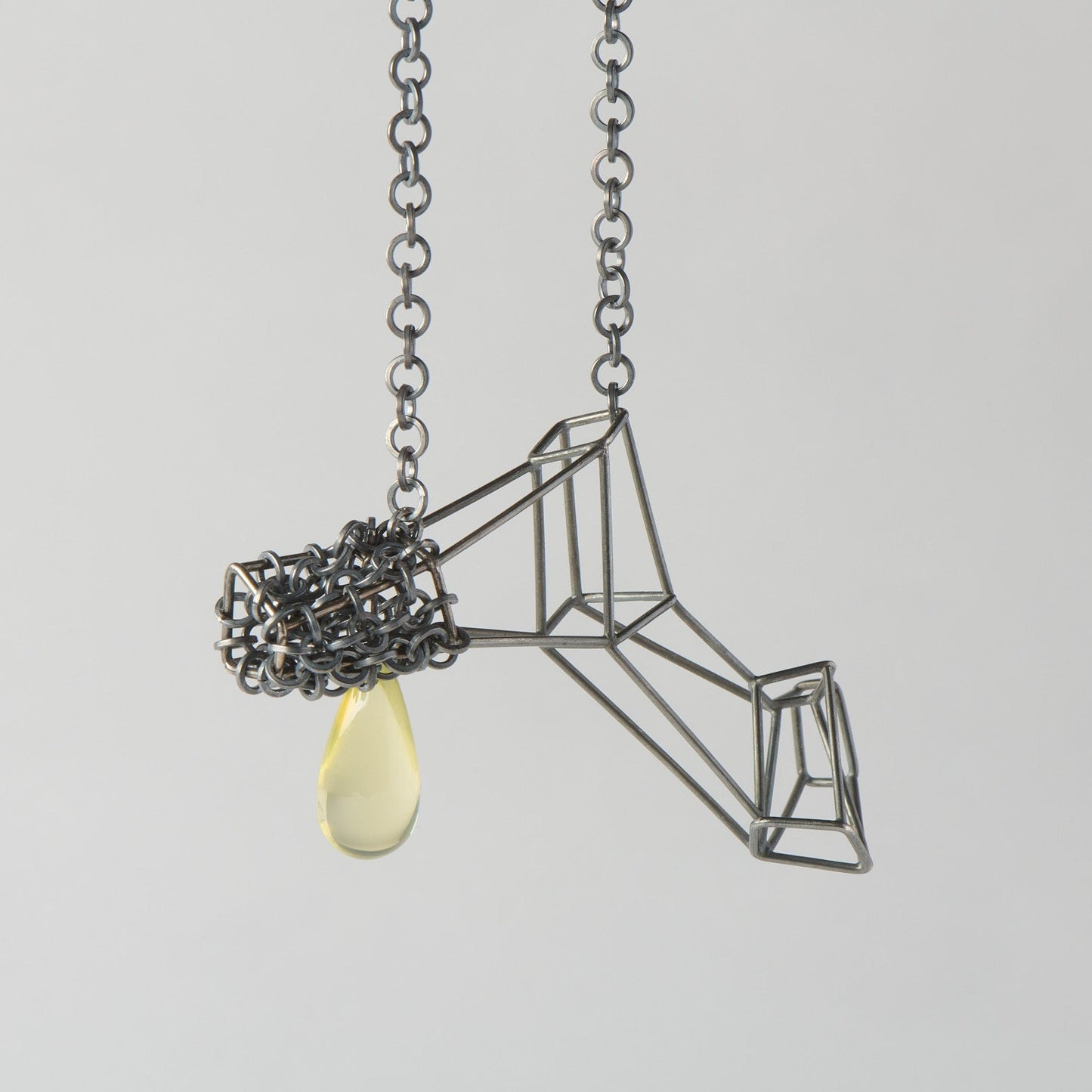 Pendant with lemon citrine