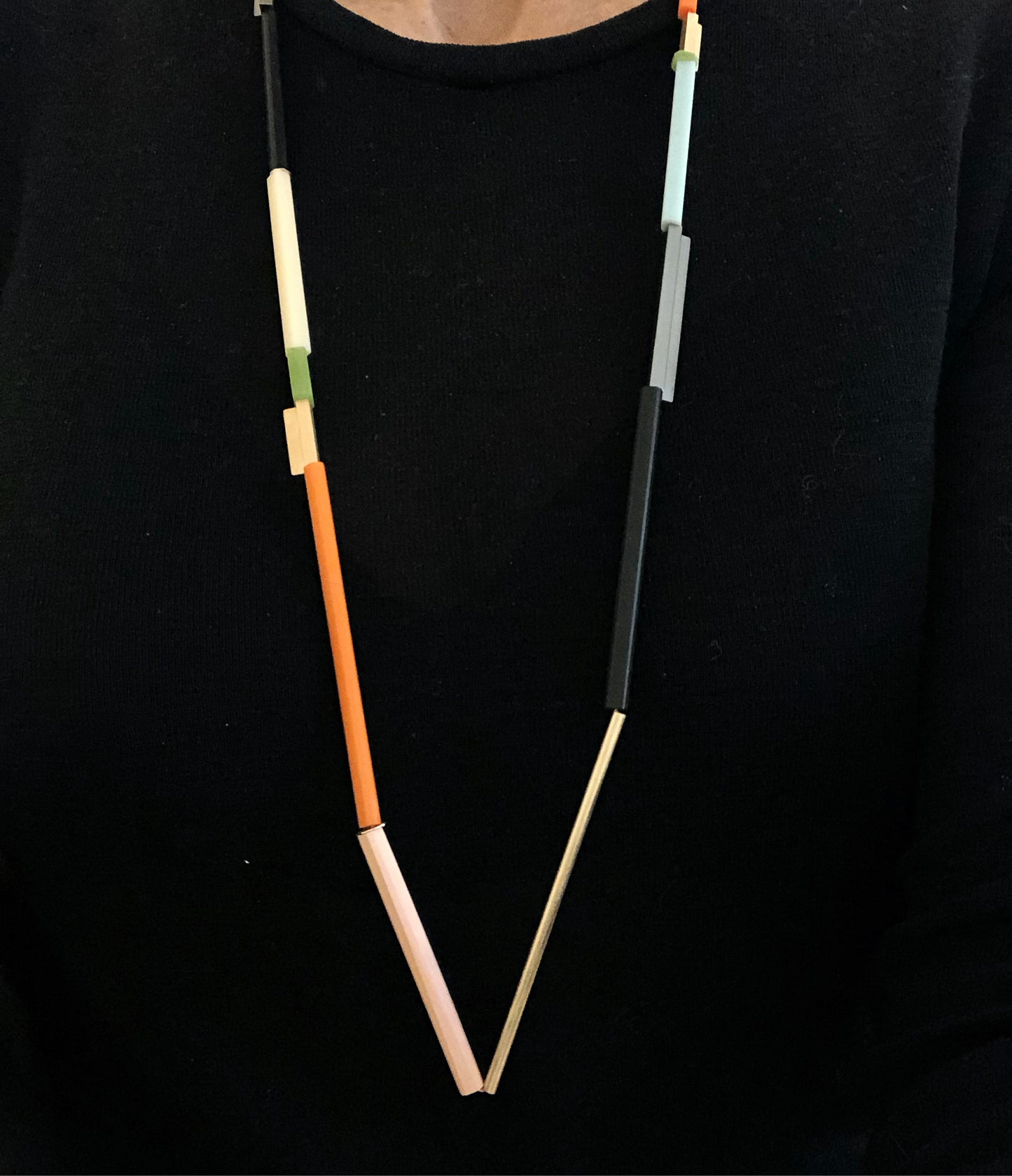 'Abstractions of a city' necklace