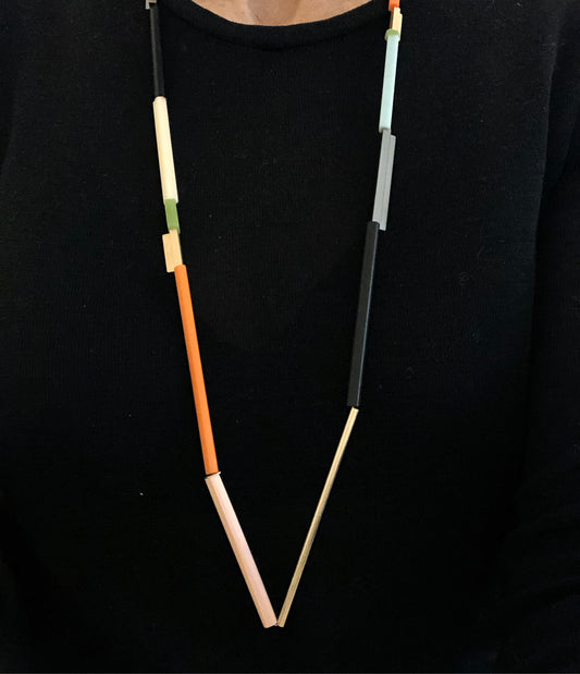 'Abstractions of a city' necklace