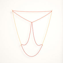'Curtain no. 3 (red and orange)' necklace