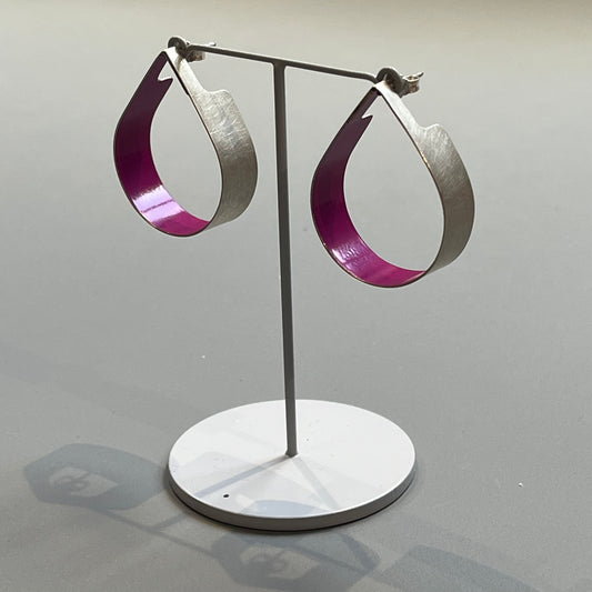 Drop earrings - pink