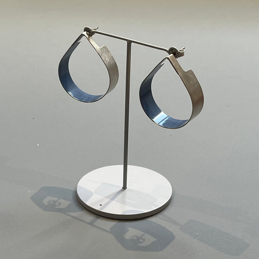 Drop earrings - dusky blue