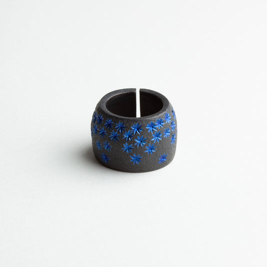 'Fleurs Bleues' ring