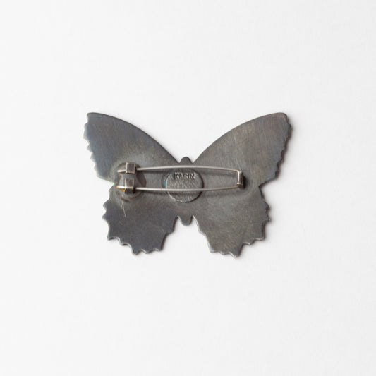 'Collecting Butterflies' brooch (speckled blue)