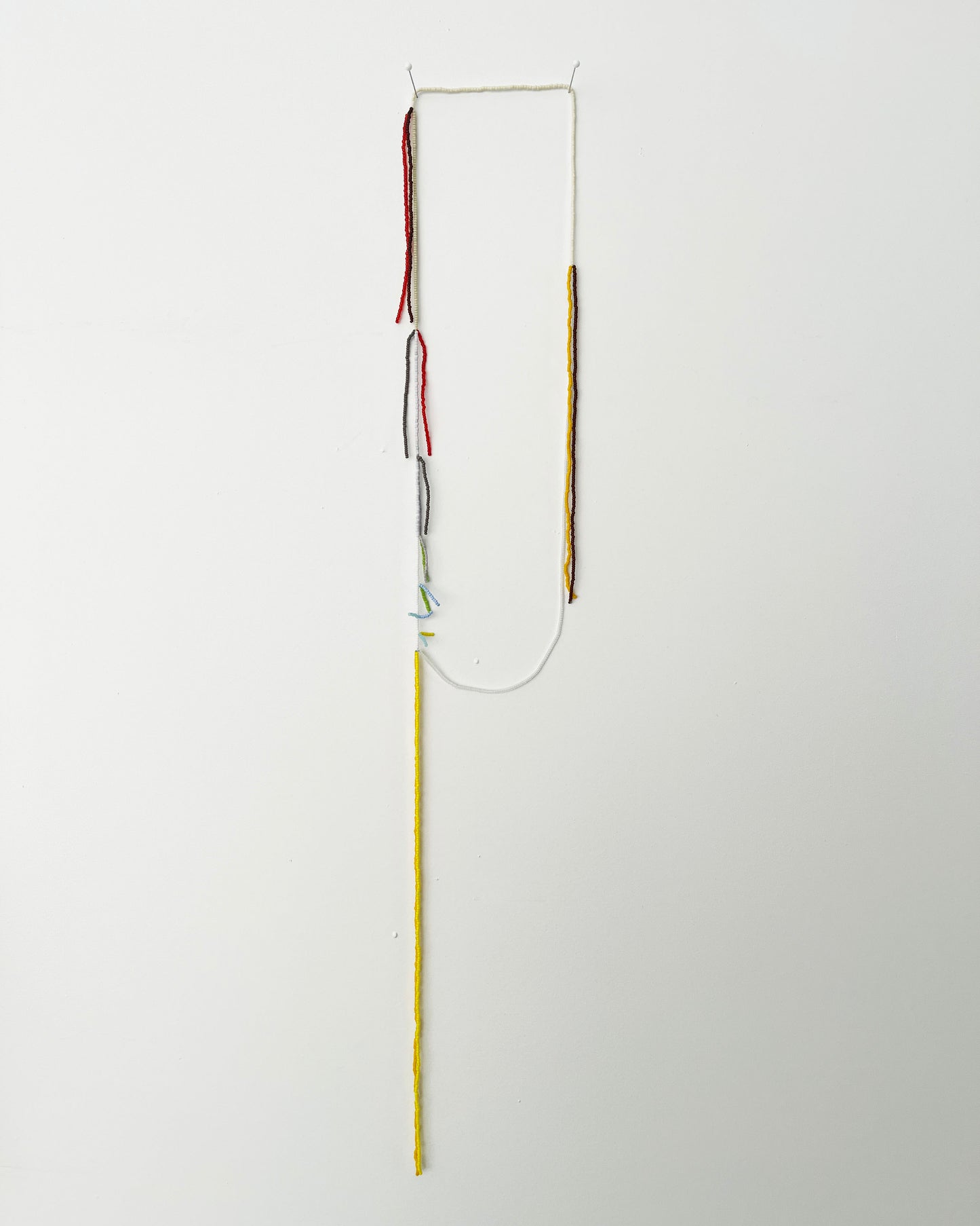 'Beads for Buildings + Bodies: Fibonacci no.2 (double)' necklace