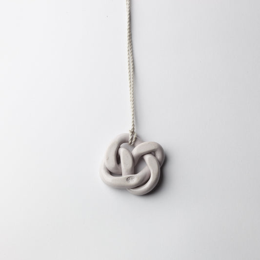 'Porcelain pendant' - light grey
