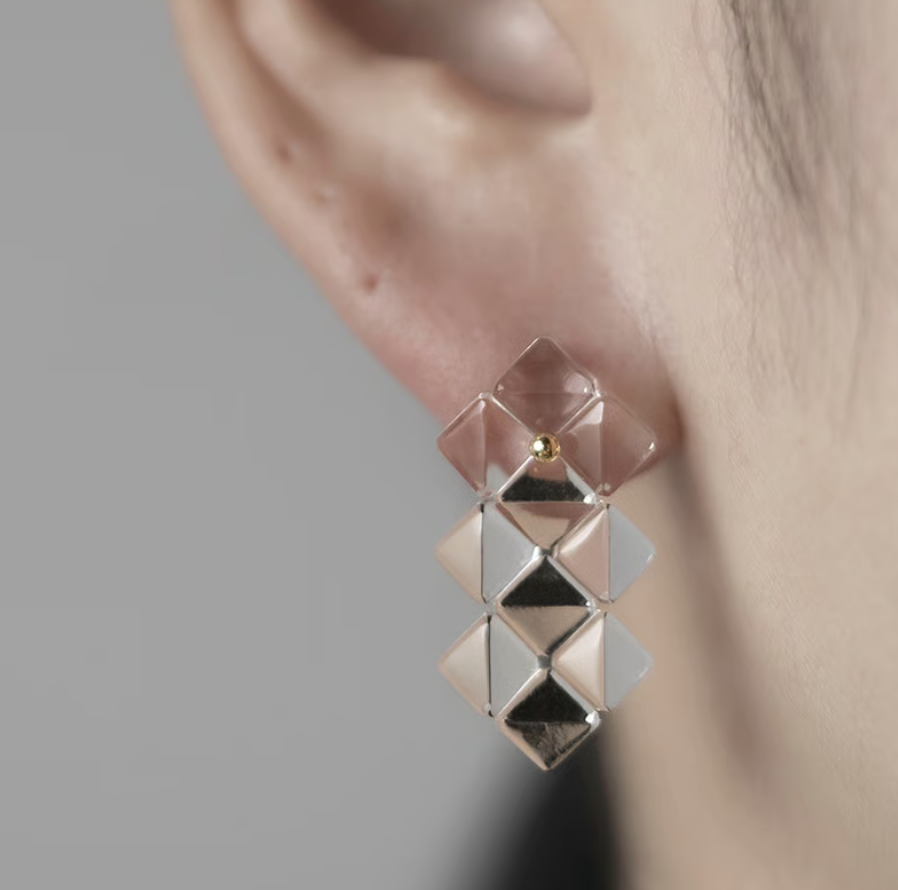 'Blur #3 (middle/Type A)' stud earrings
