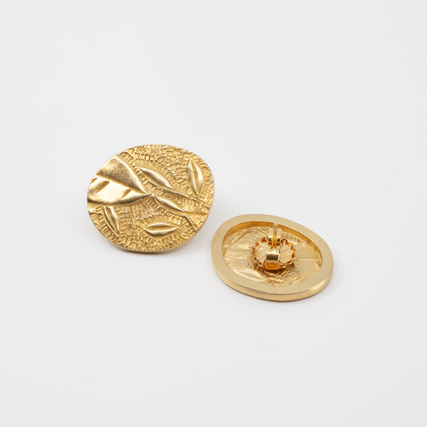 'Botanical' stud earrings - gold
