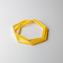 'Straws' necklace - yellow