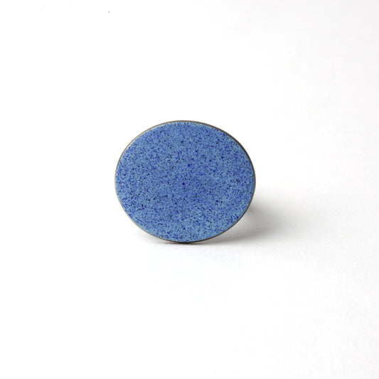 Enamel ring (blue, med)