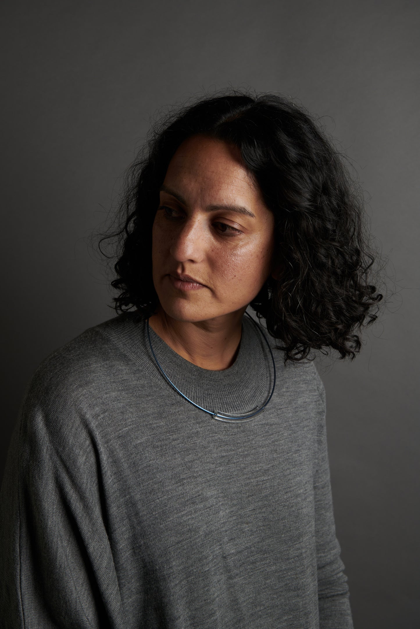 'Curve' short necklace