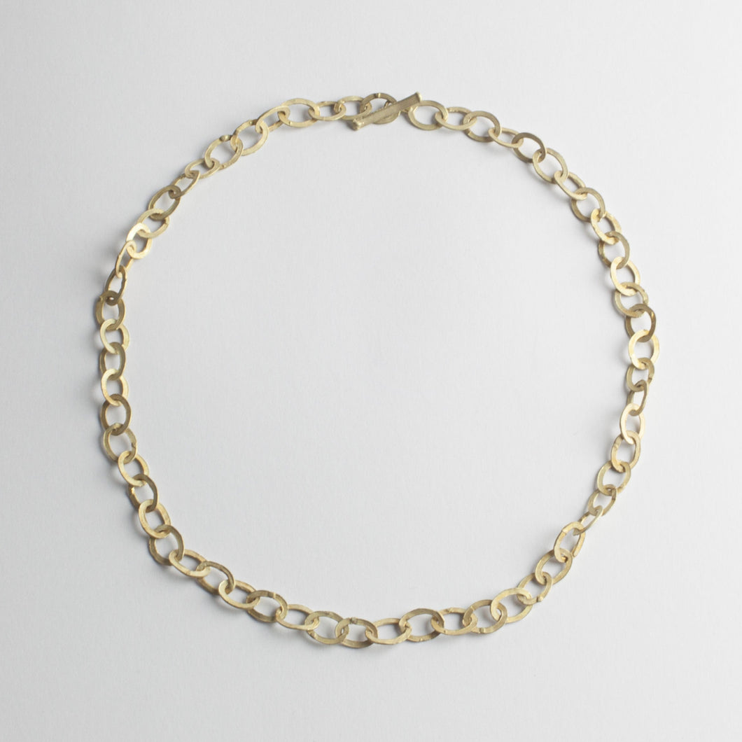'Chains and Flowers' necklace - gold