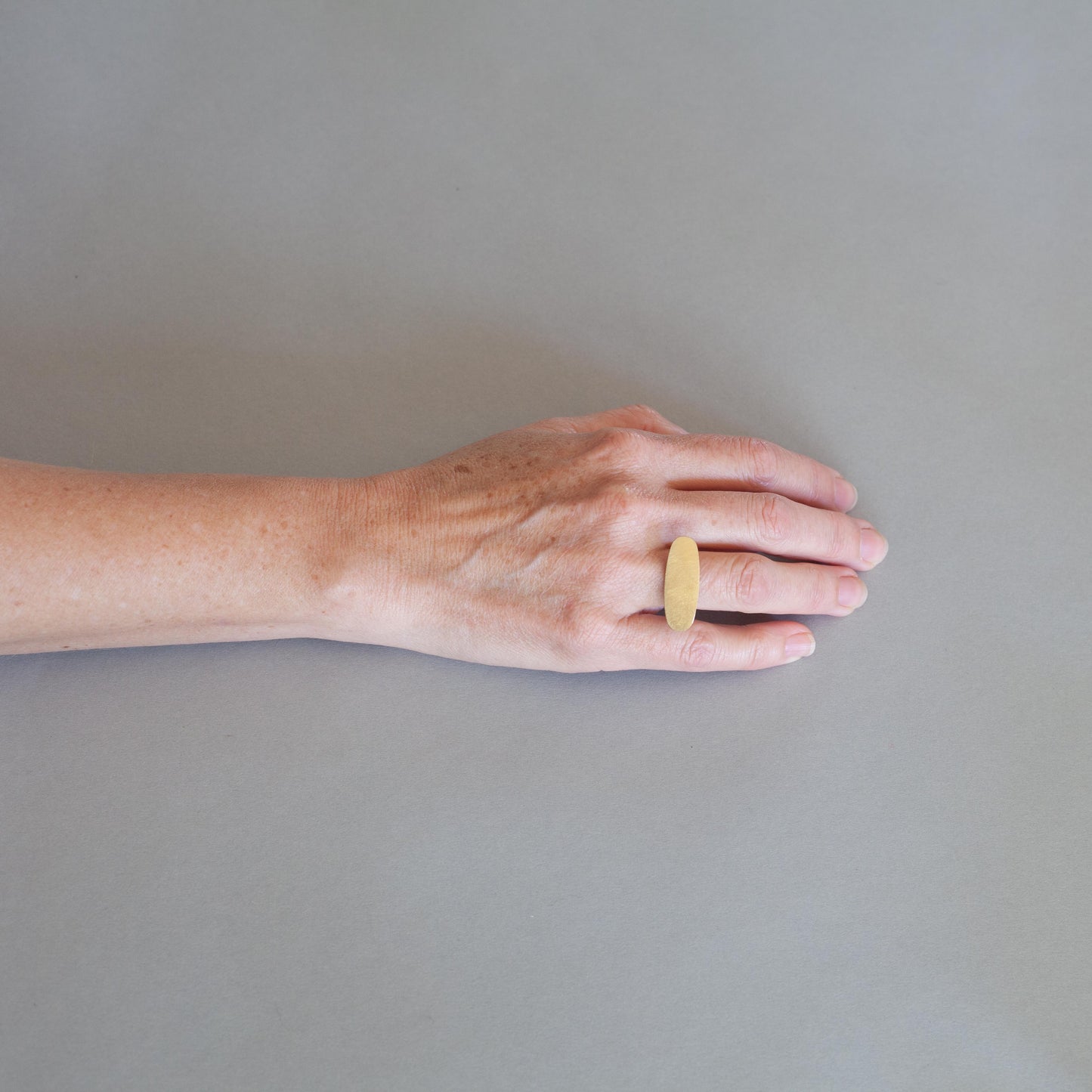 Ellipse gold & silver ring