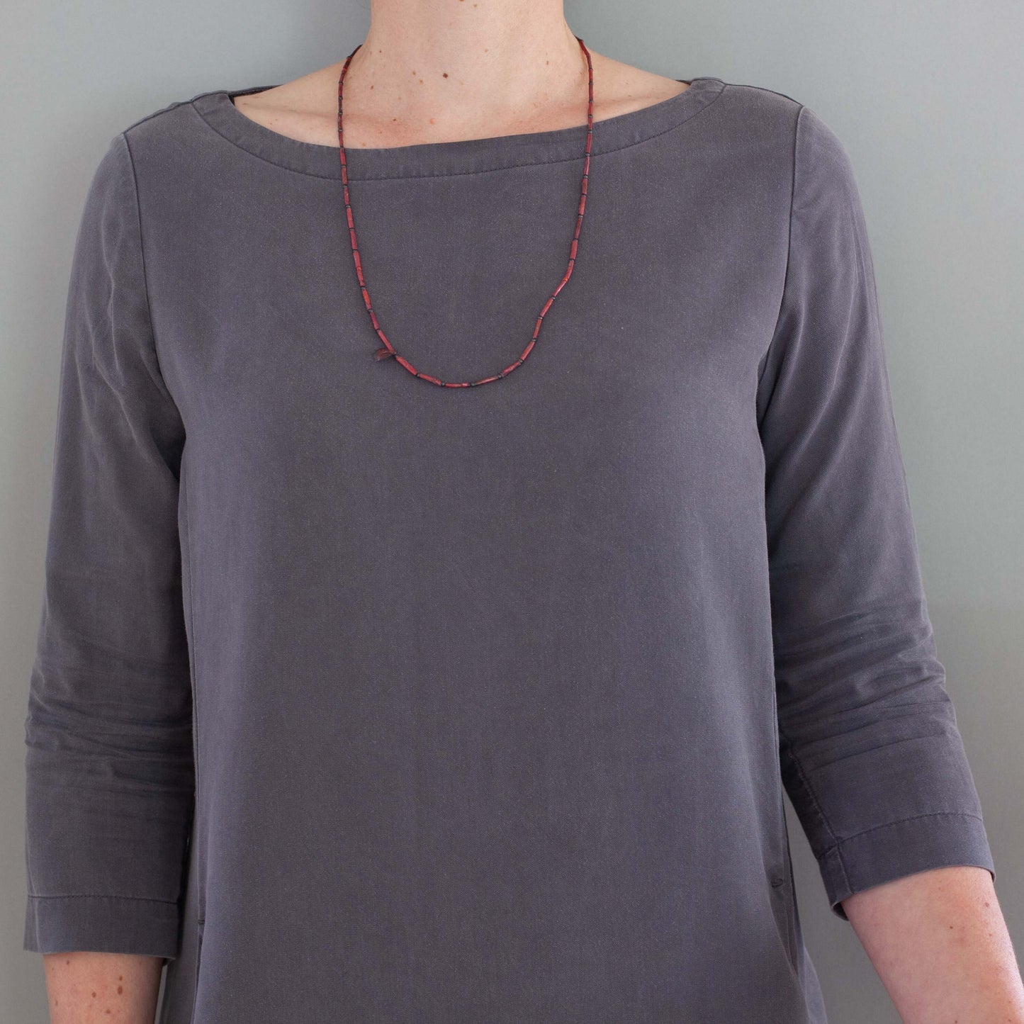 Copper & silver necklace