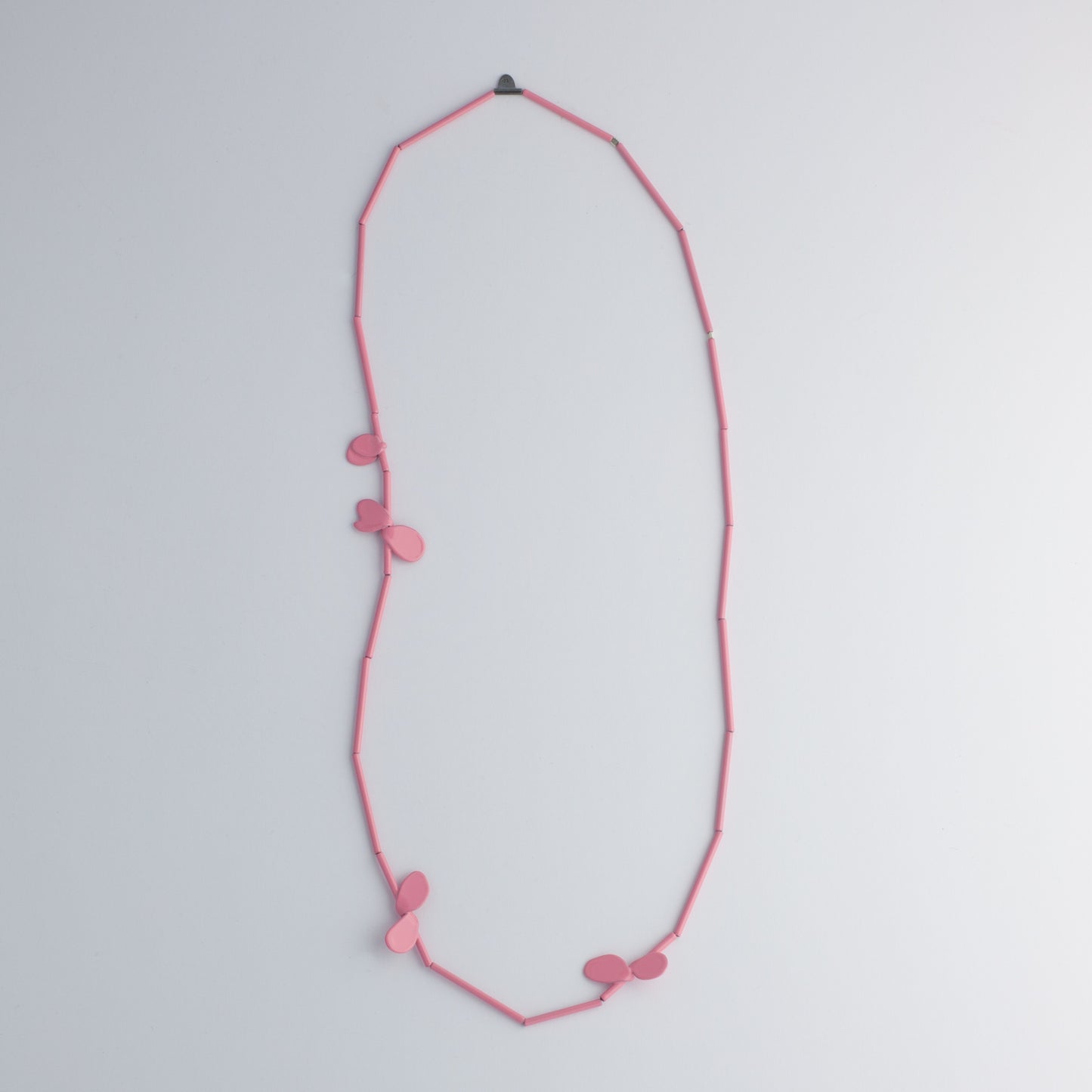 'Leaf' necklace - pink
