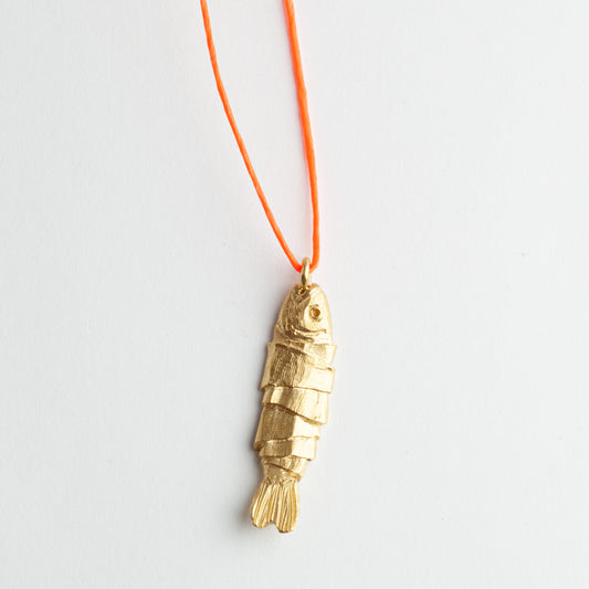 'Lucky Fish' pendant - gold