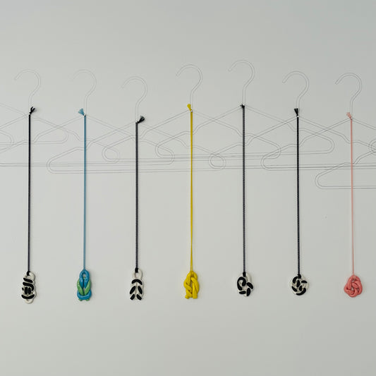 Porcelain pendant - yellow