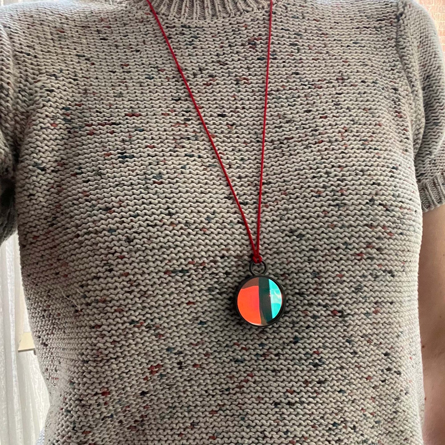 'BI2 mini' pendant - red