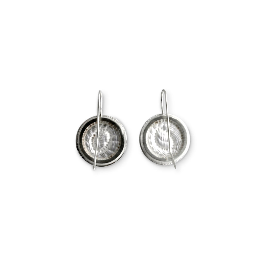 'Remnant' hook earrings - silver