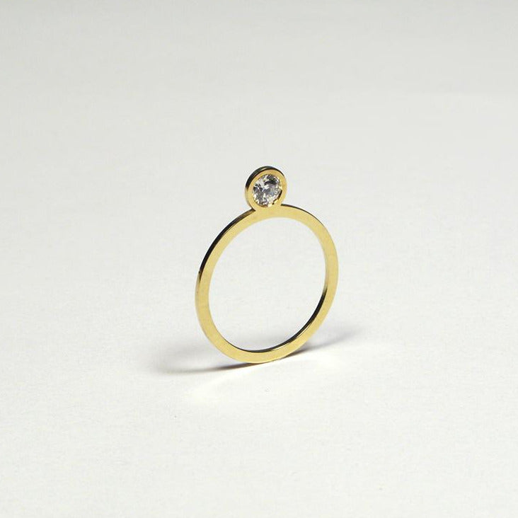 'Flat Diamond' ring