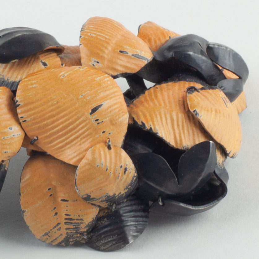 'Orange leaf' brooch