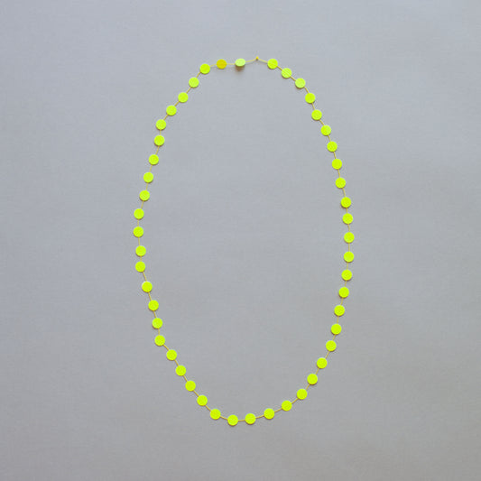 'Paper pearls' necklaces