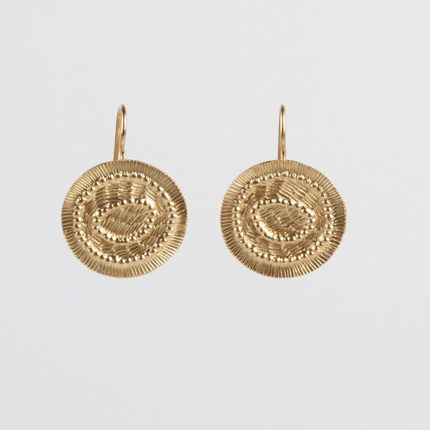 'Remnant' hook earrings - gold