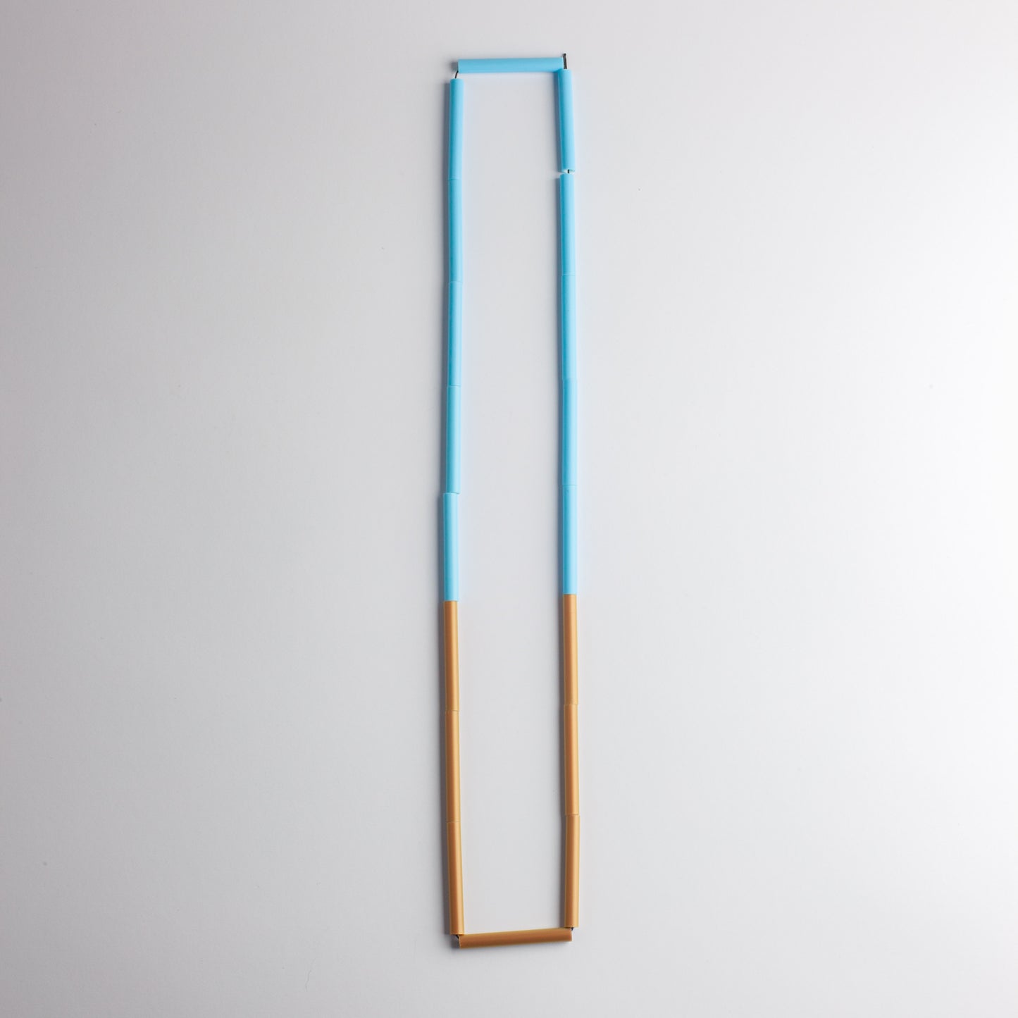 'Straws' necklace - brown/blue