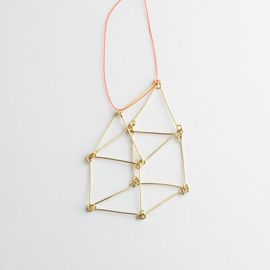 'House' pendant - gold