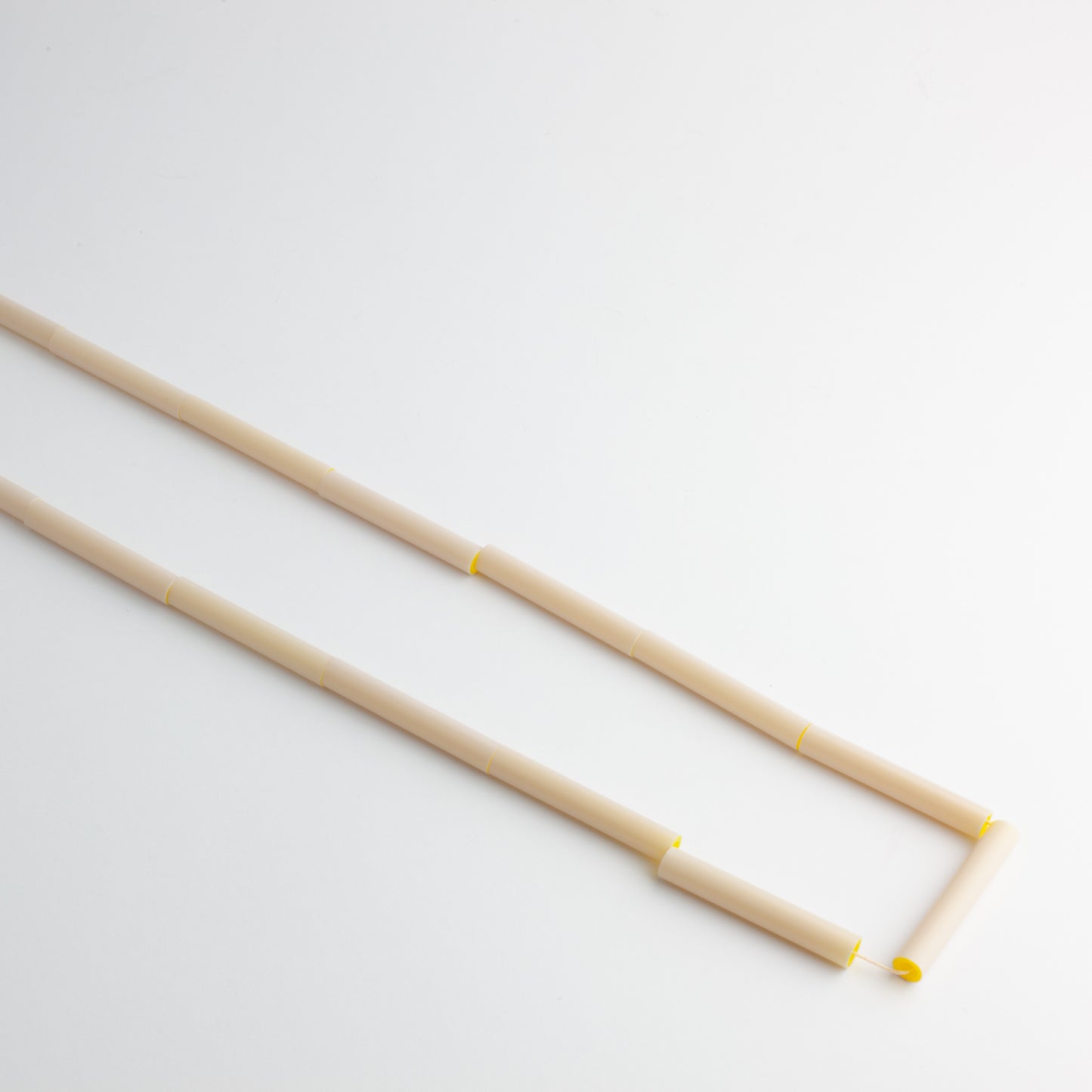 'Straws' necklace - beige