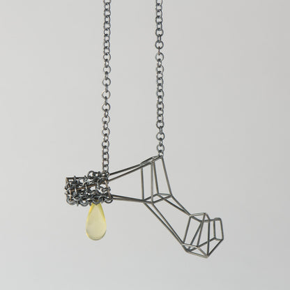 Pendant with lemon citrine