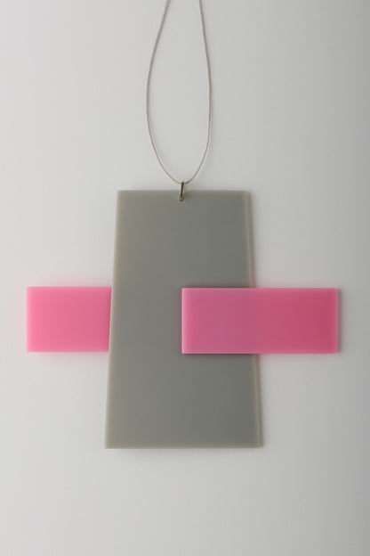 'Formalities in pink and grey #1'