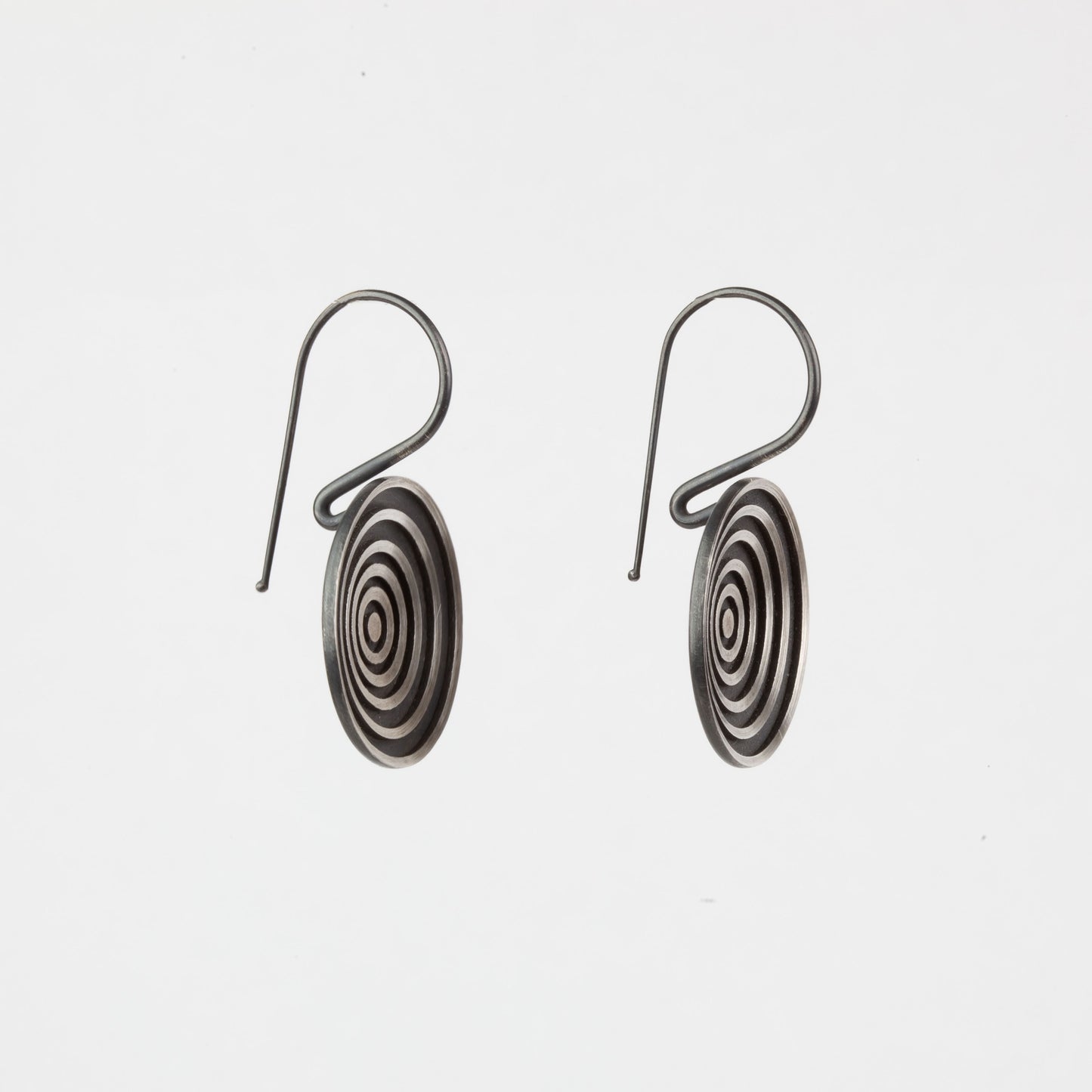 Black and silver earrings