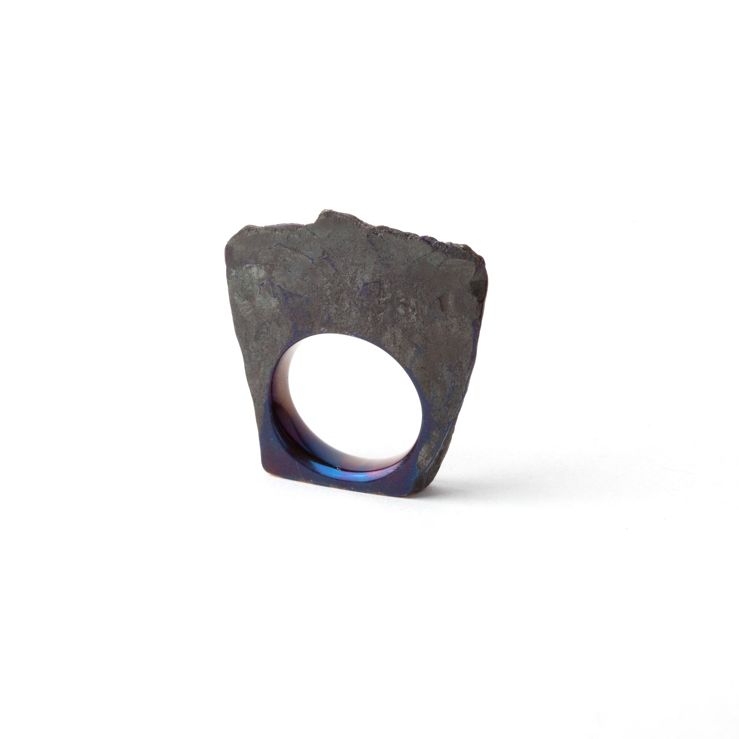 Wedge ring with gold