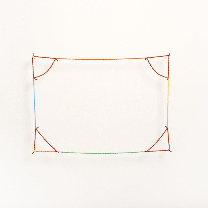 'Beads for Buildings + Bodies: A4 - Bauhaus no. 2 (landscape)' necklace