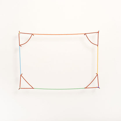 'Beads for Buildings + Bodies: A4 - Bauhaus no. 2 (landscape)' necklace