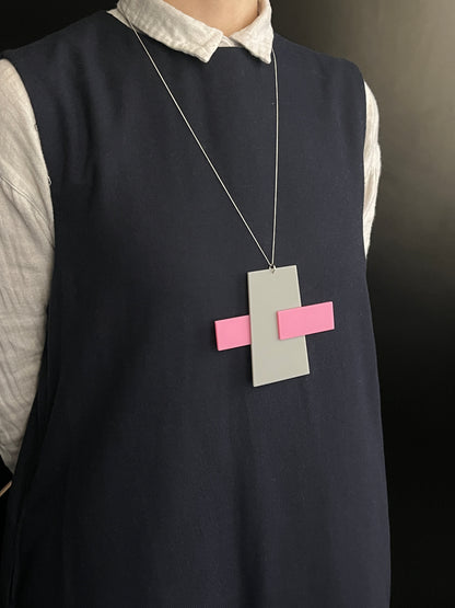 'Formalities in pink and grey #1'