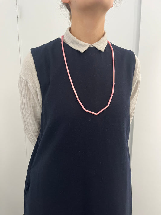 'Straws' necklace - pink