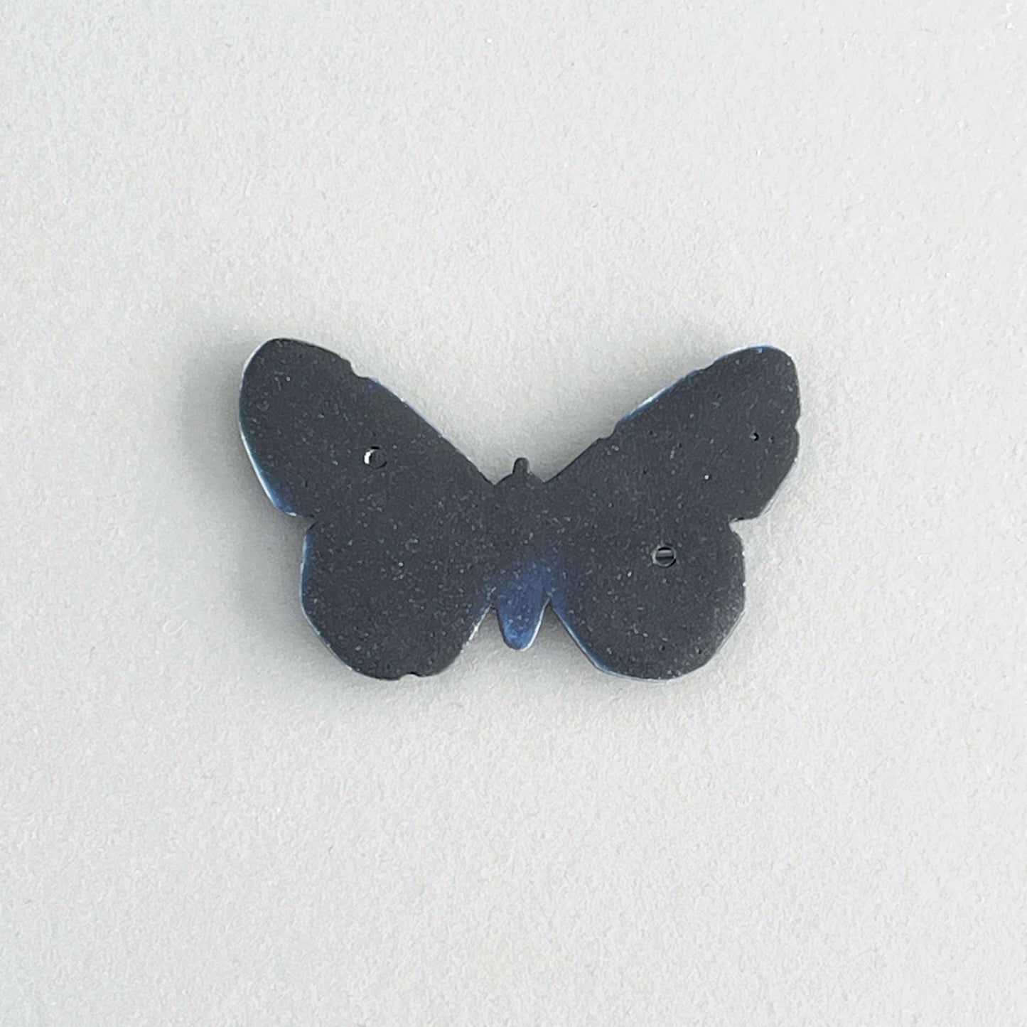 'Collecting Butterflies' brooch blue/black