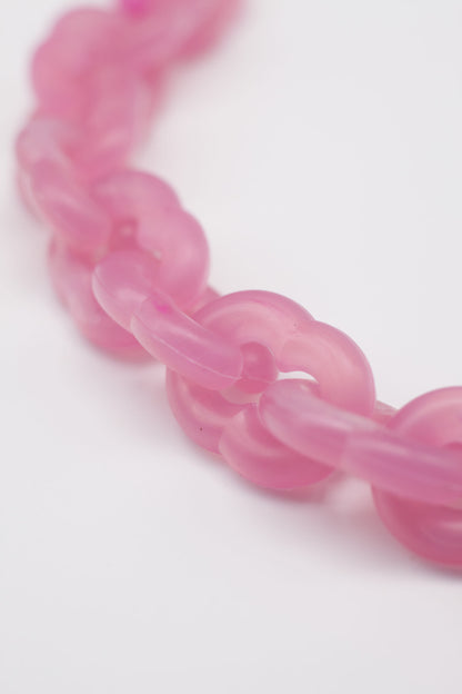 'Arclet' bracelet - jelly pink