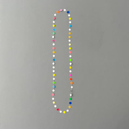 'Paper pearls' necklaces