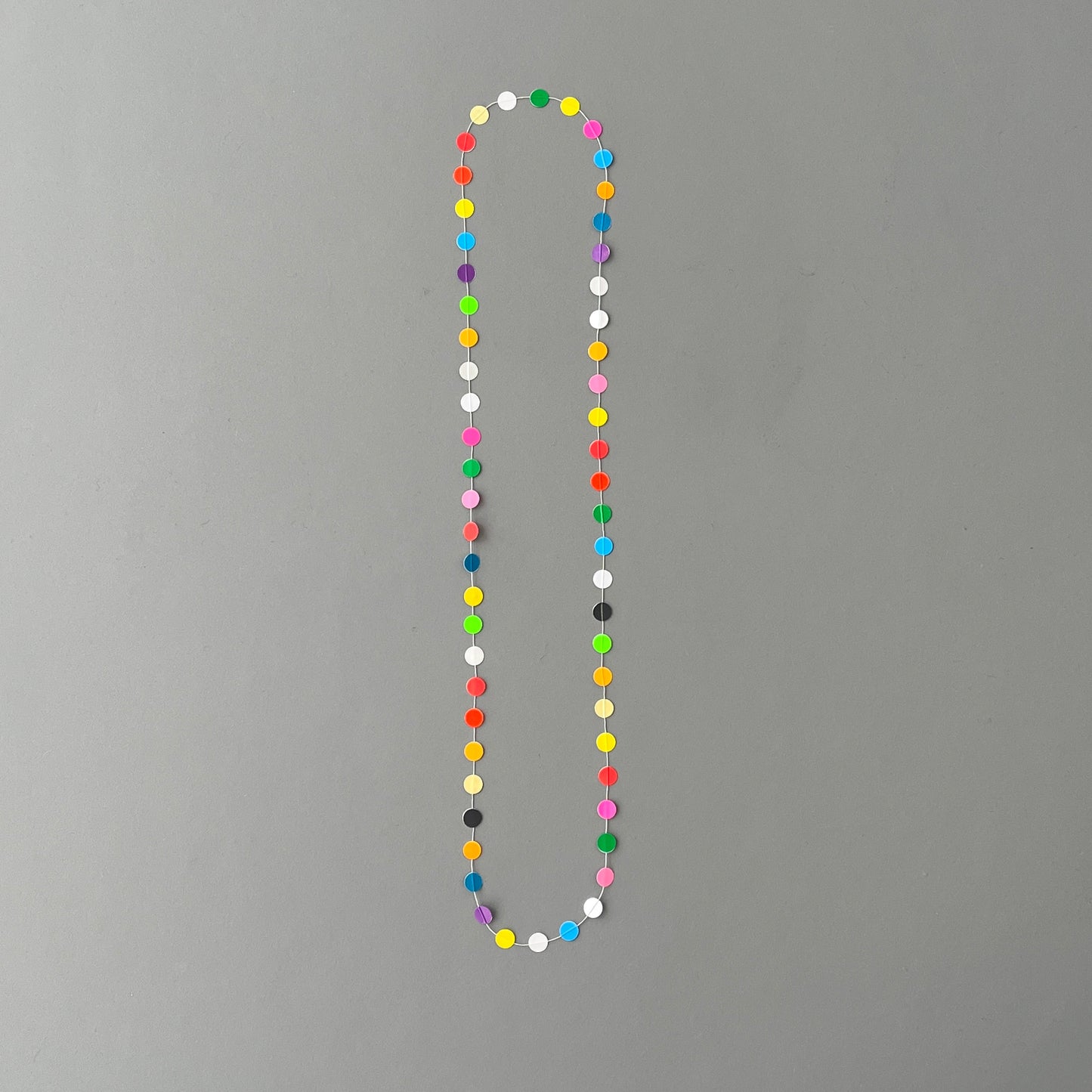 'Paper pearls' necklaces
