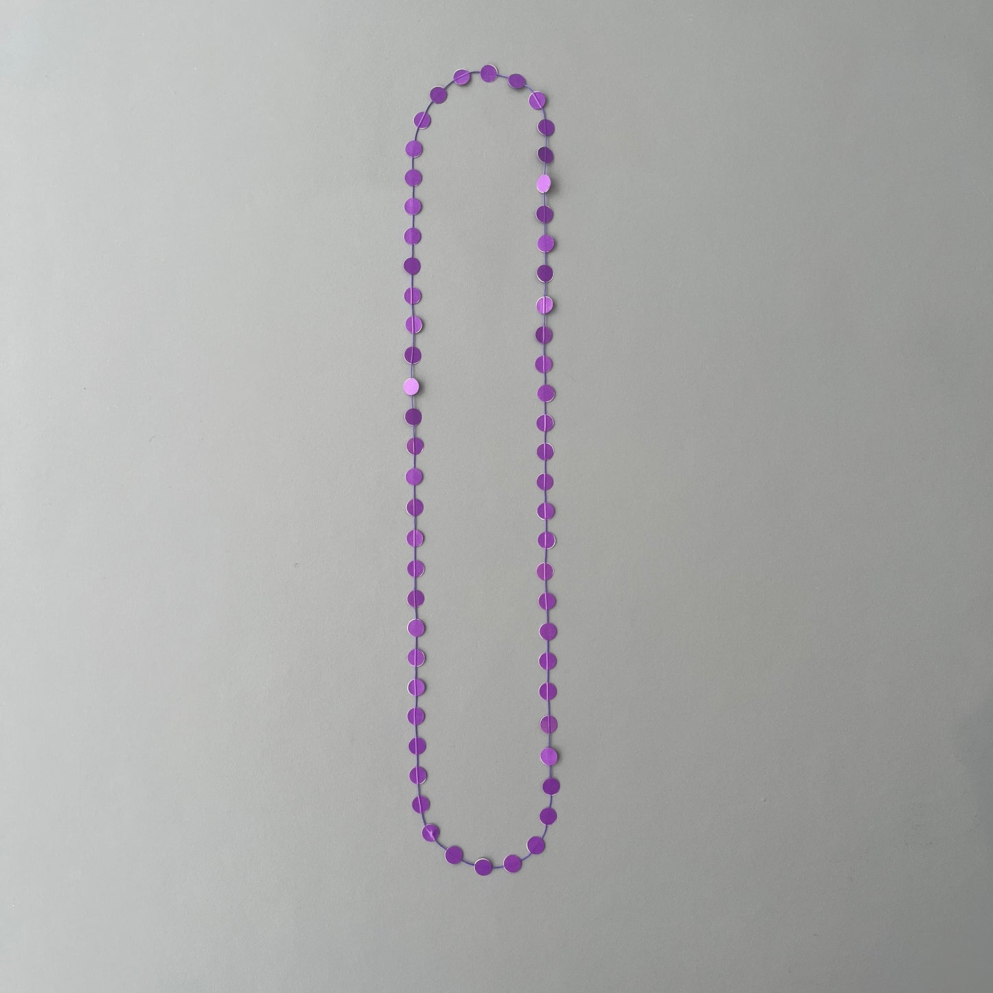 'Paper pearls' necklaces