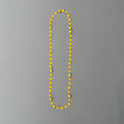 'Paper pearls' necklaces