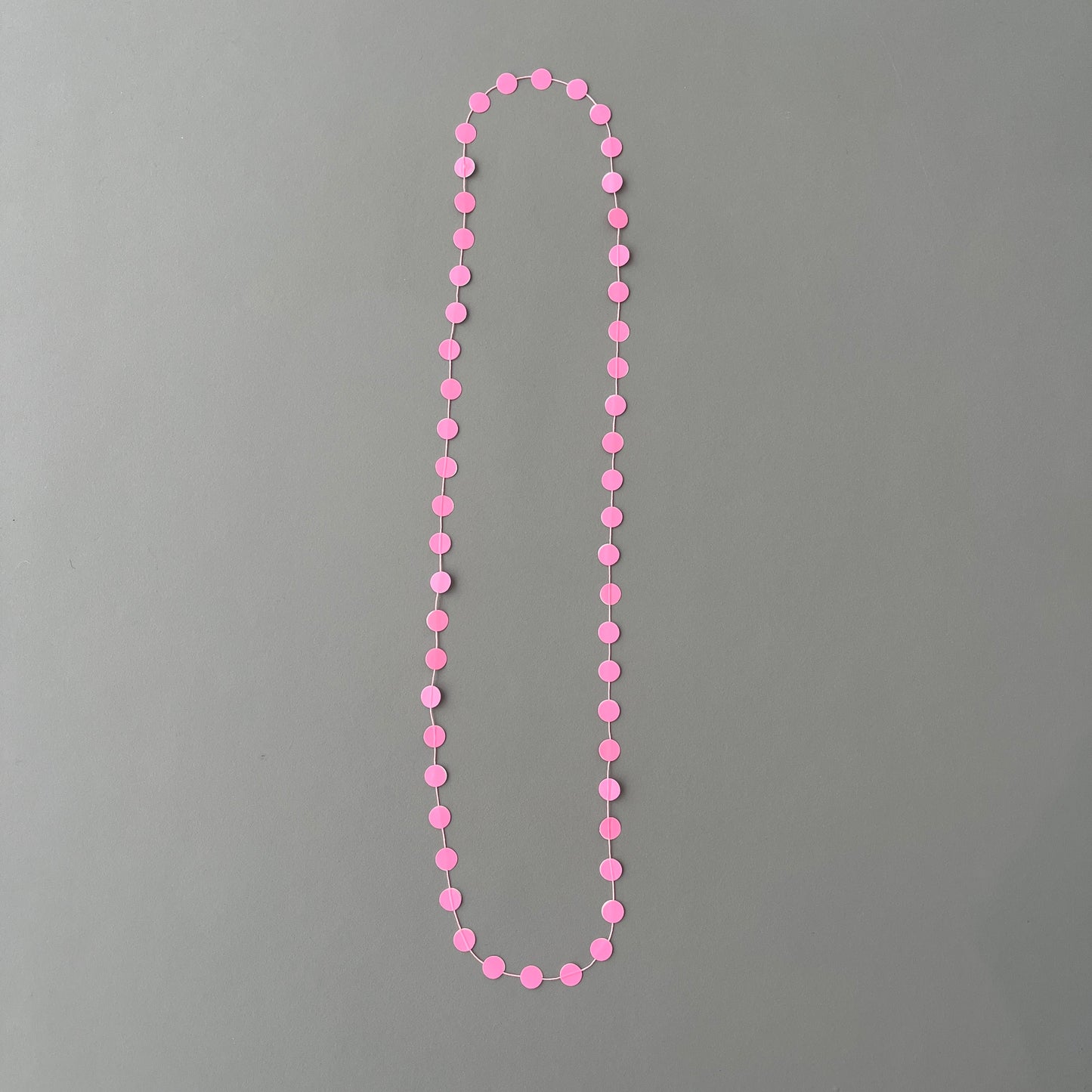 'Paper pearls' necklaces