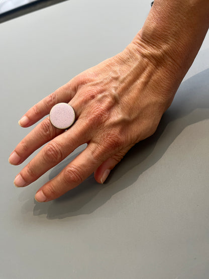 Enamel ring (pink, small)