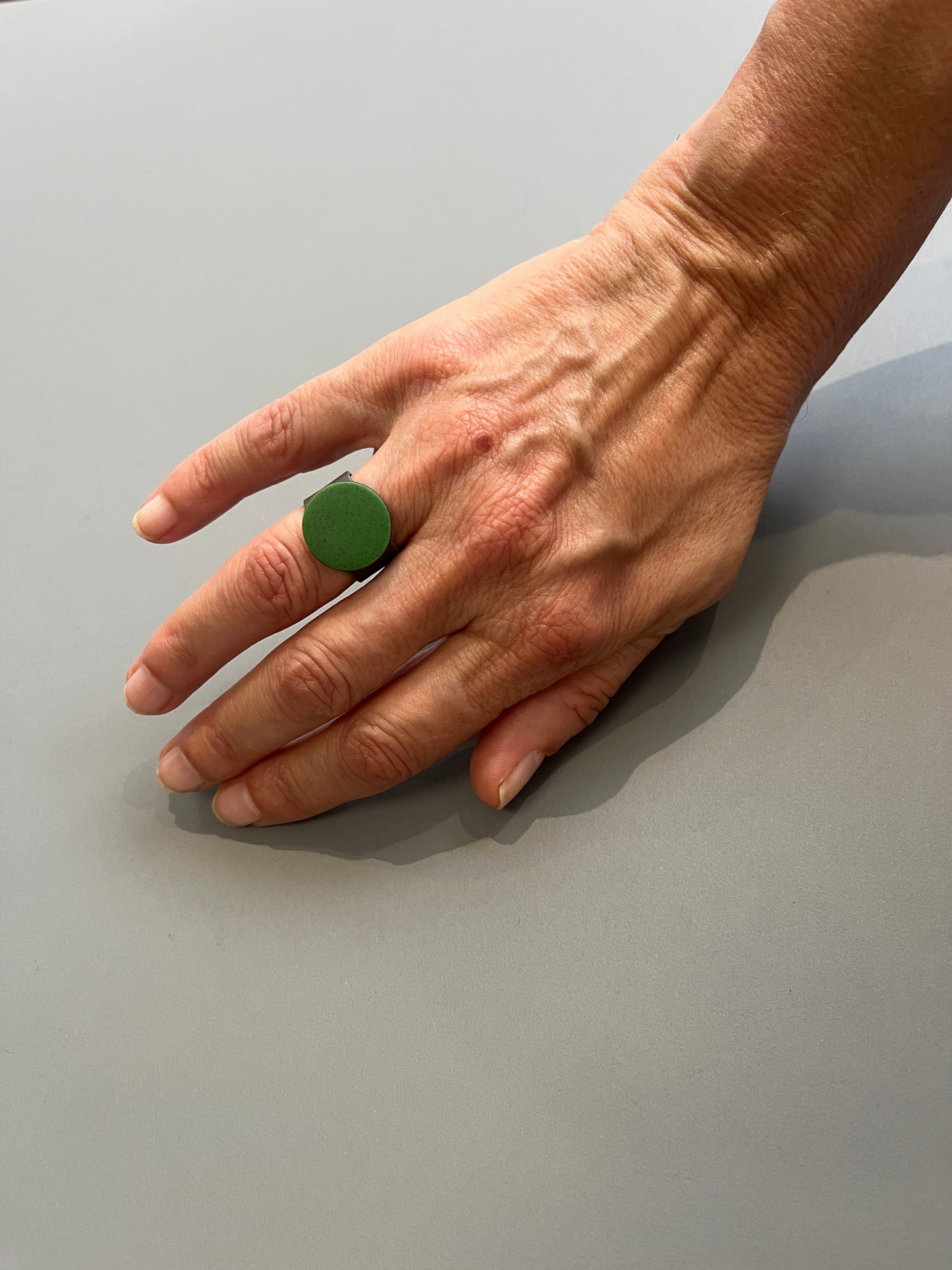 Enamel ring (green, small)