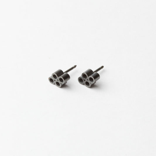 Black stud earrings
