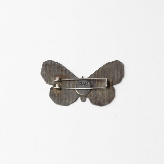 'Collecting Butterflies' brooch black