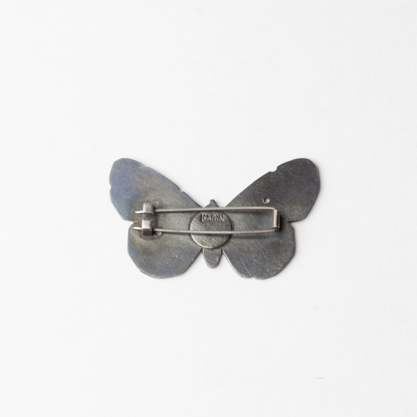 'Collecting Butterflies' brooch blue/black